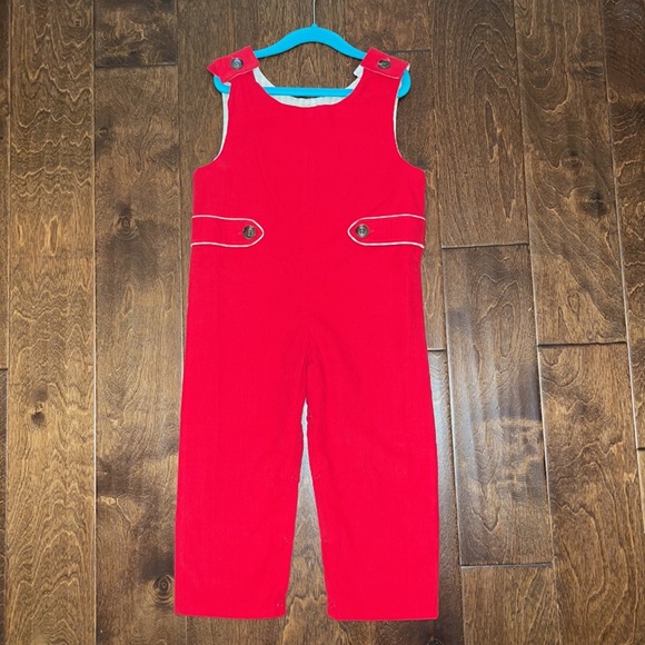 NWT TBBC Lawson Longall (Corduroy) Richmond Red - Reverseable - 4T - price firm - Picture 2 of 7